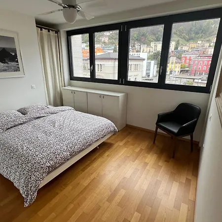 Traumwohnung Seesicht, Balkon ロカルノ
